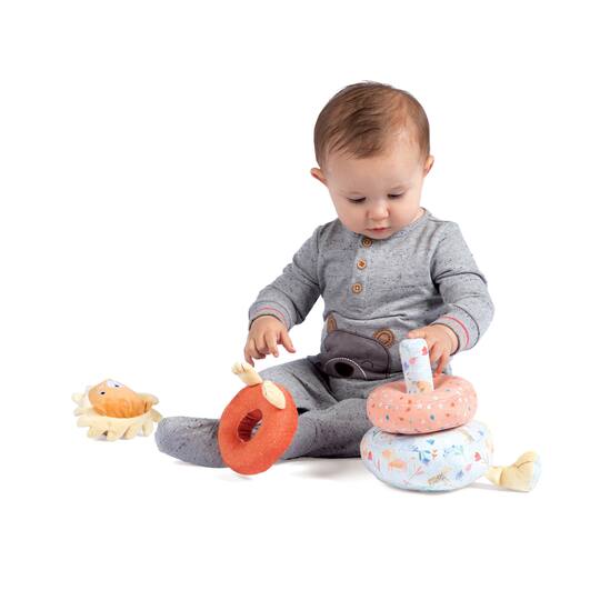 Manhattan Toy® Safari Lion Plush Baby Stacking Toy